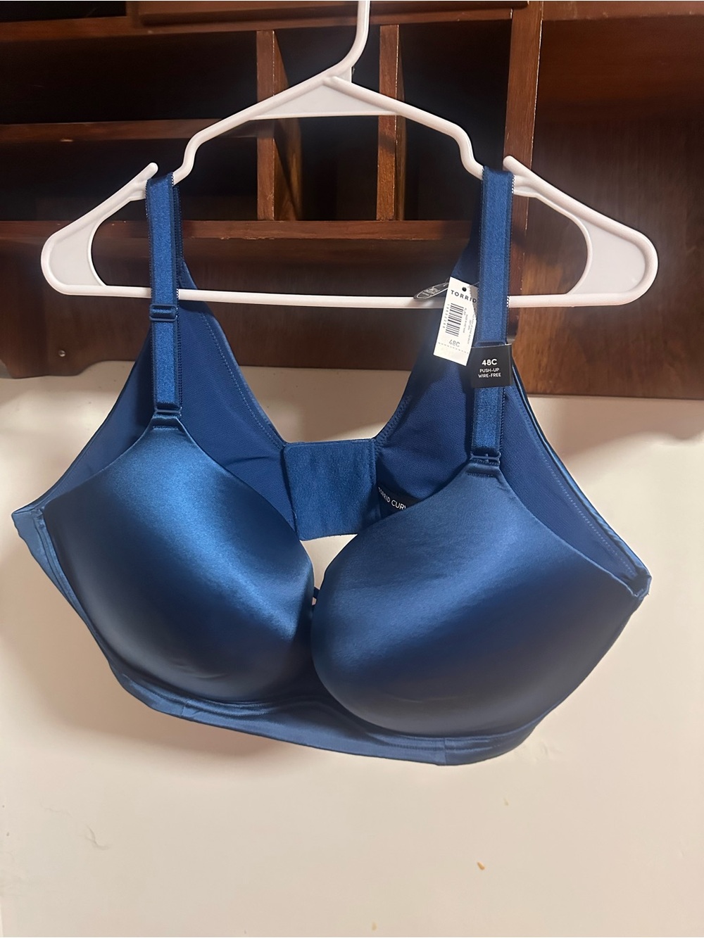 Smooth Support Full-Coverage Bra in Deep Blue